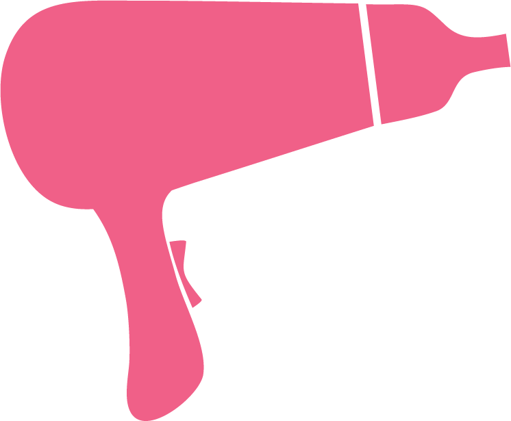 pink clipart hair dryer