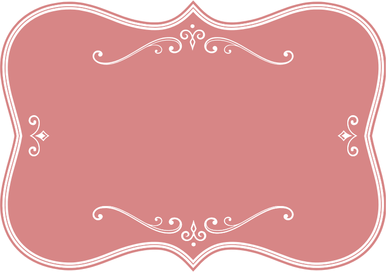 Decorative flourish medium image. Pink clipart picture frame