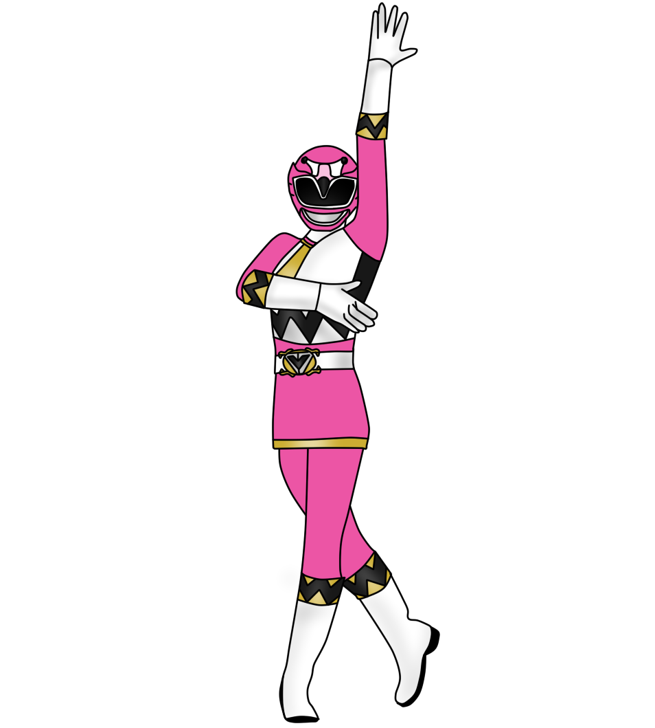 Pink clipart power rangers. Image flamingo ranger by