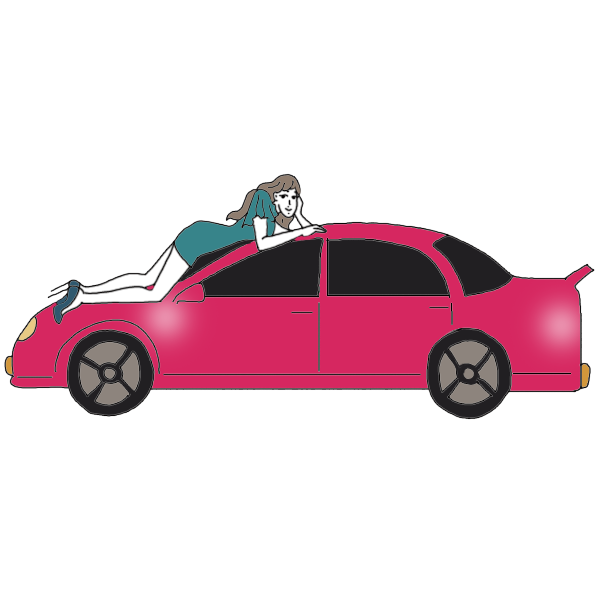 pink clipart race car