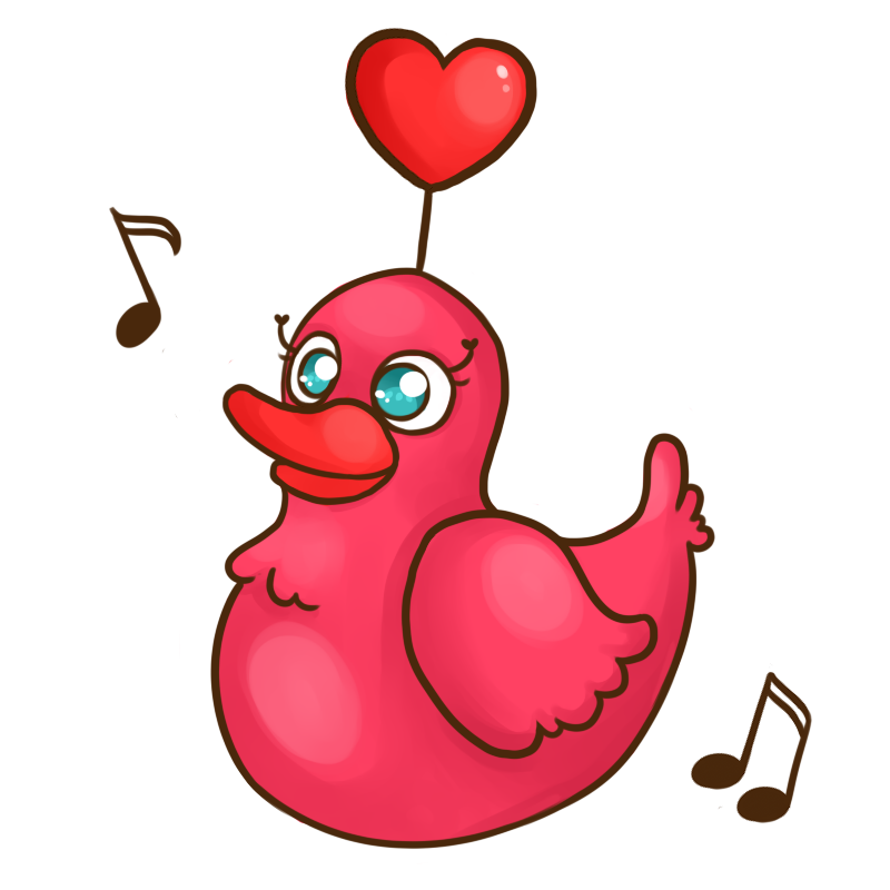 Habbo valentine s duck. Pink clipart rubber ducky