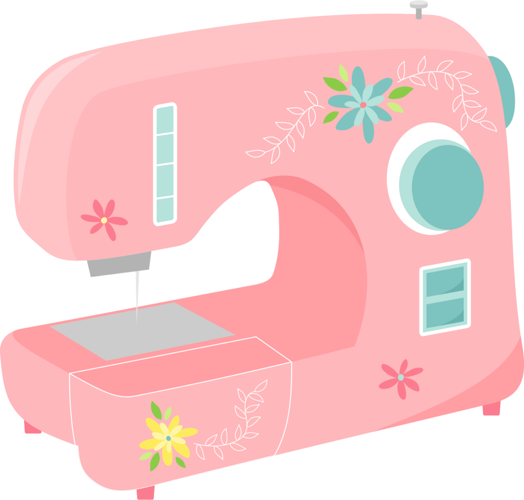 pink clipart sewing machine