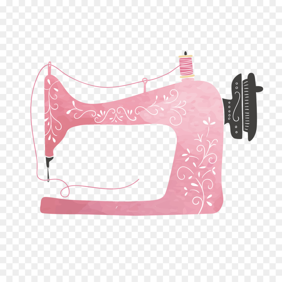 sewing clipart pink