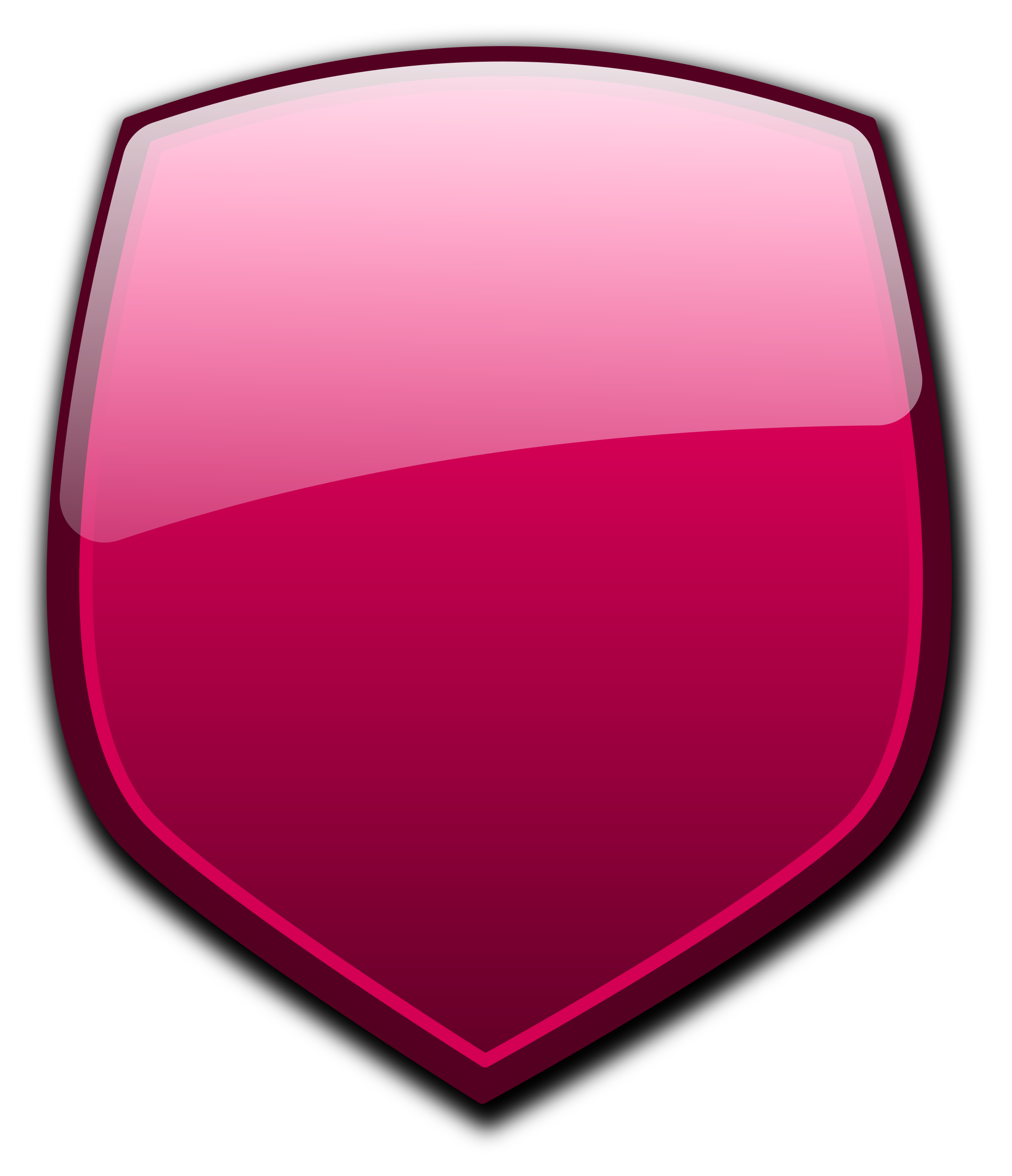 pink clipart shield