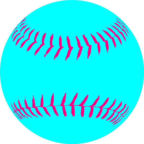 pink clipart softball