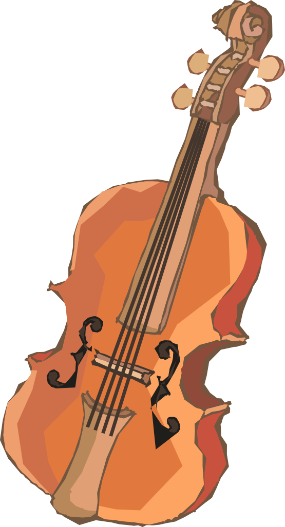 pink clipart violin