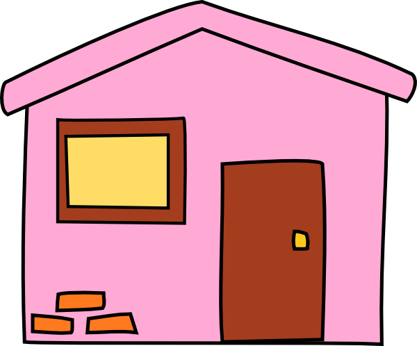 Pink house png. Clip art at clker