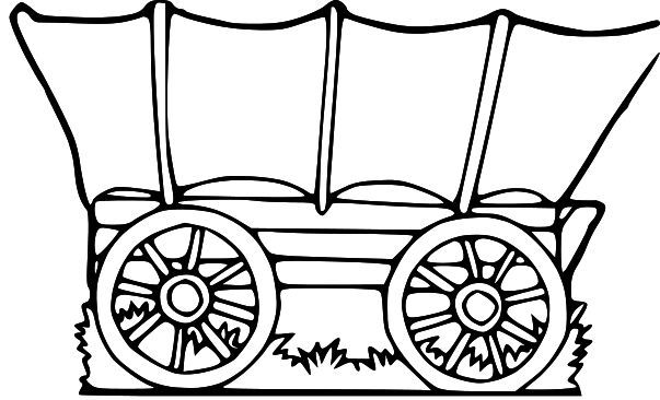 Wagon clipart pioneer life. Covered bulletin board google