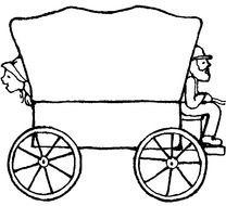 pioneer clipart covered wagon