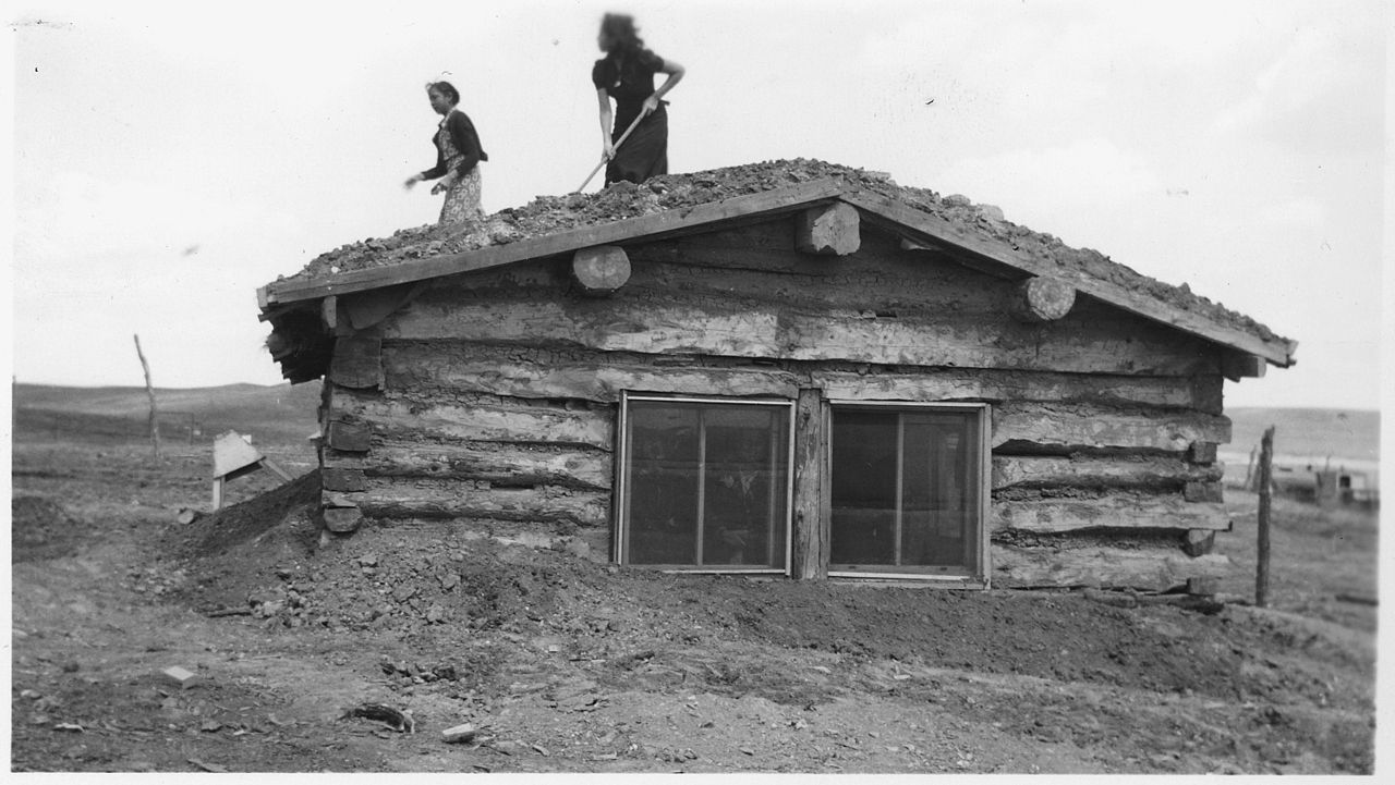 pioneer clipart log cabin