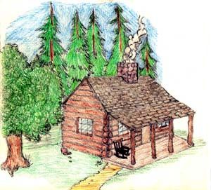 pioneer clipart log home