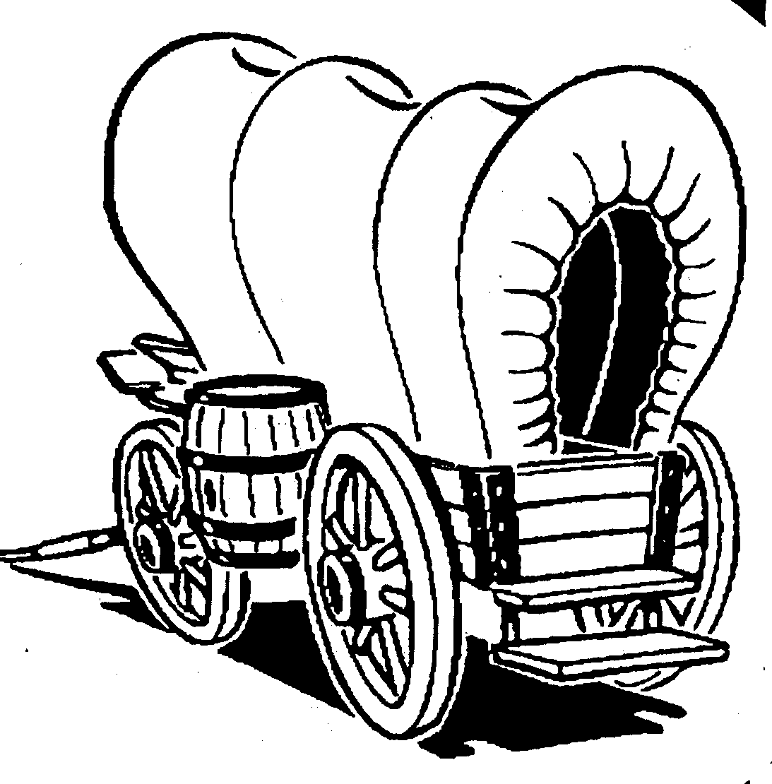 Wagon clipart old time. Free pioneer fashioned download