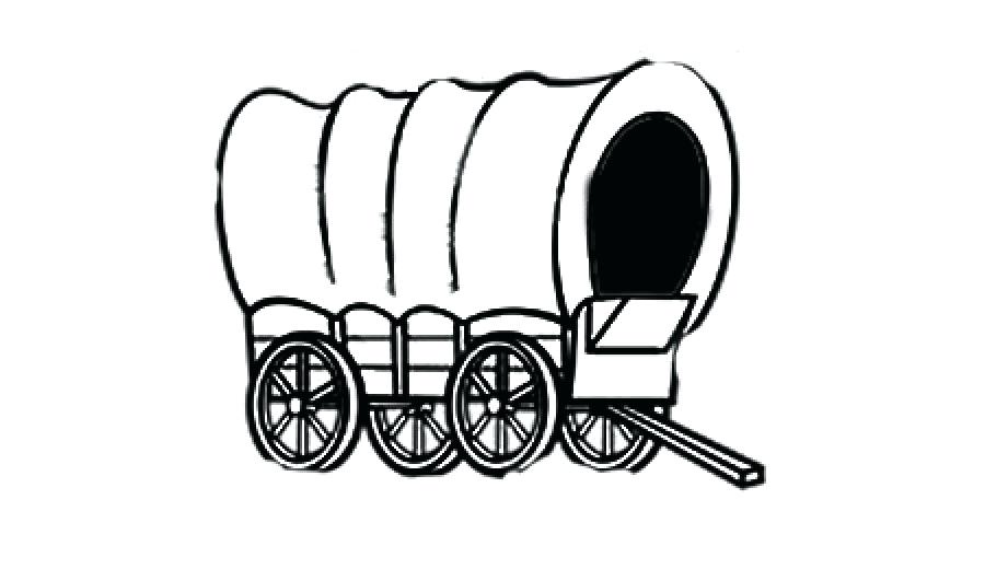 pioneer clipart wagon line
