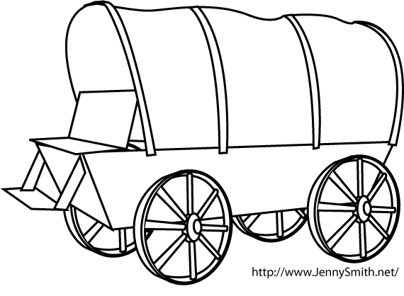 Wagon clipart drawing. Mormon share covered line