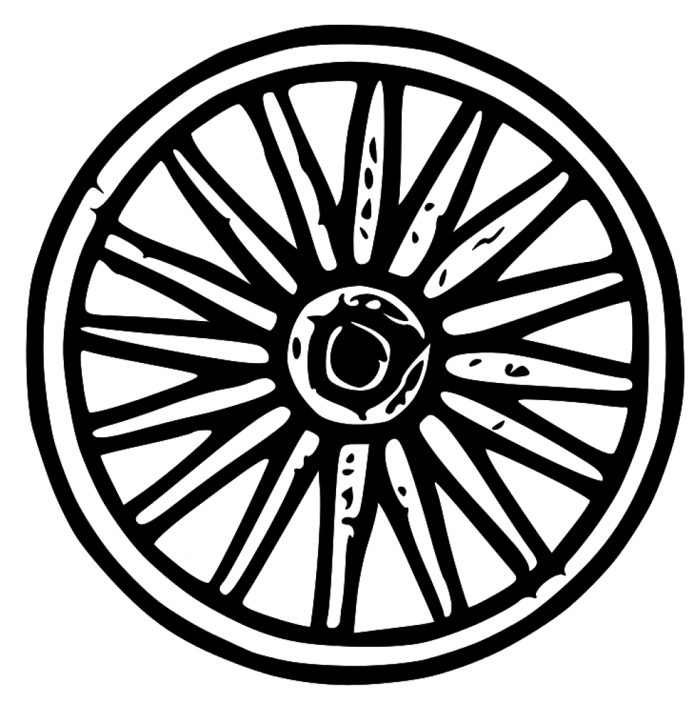 pioneer clipart wagon wheel