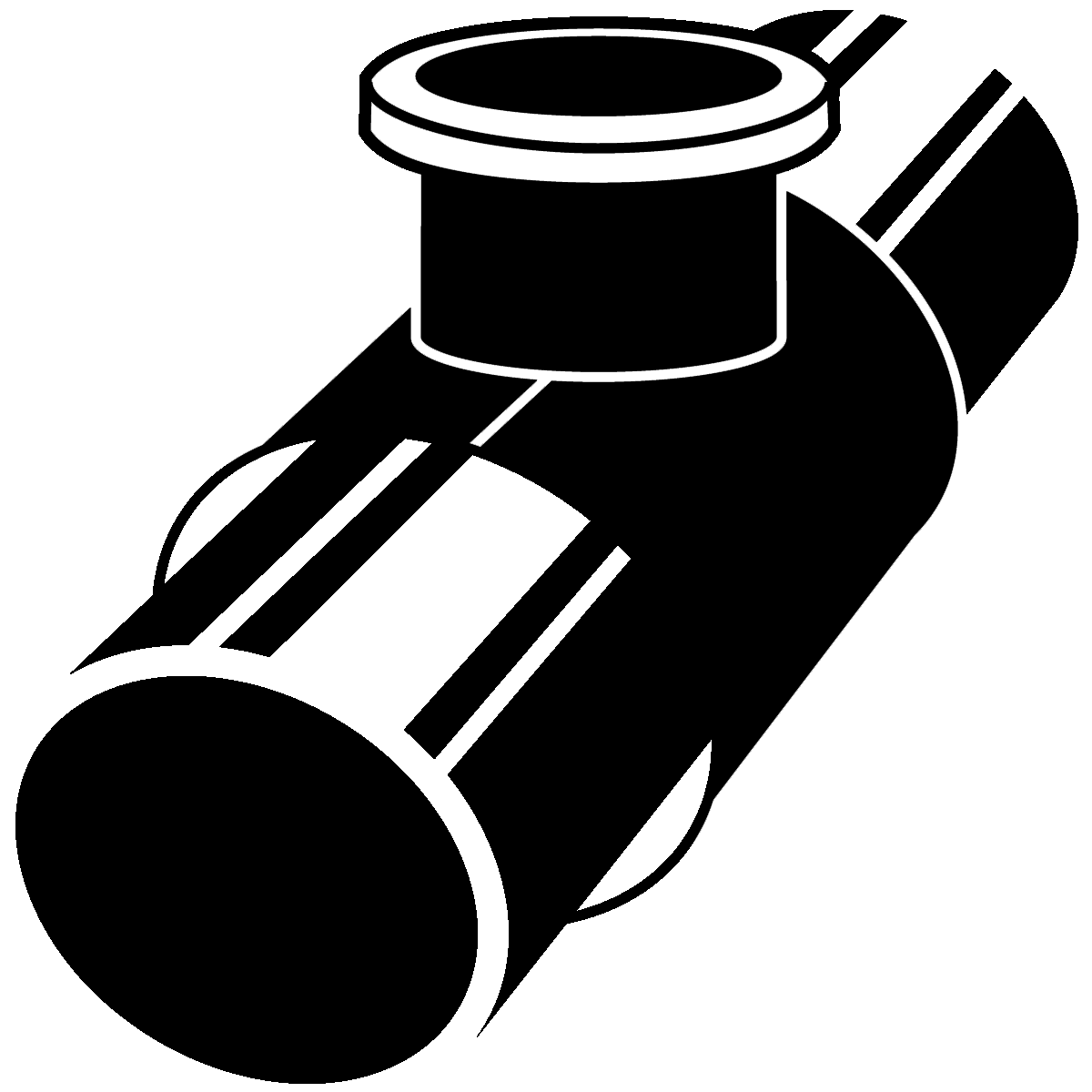 pipe clipart black and white