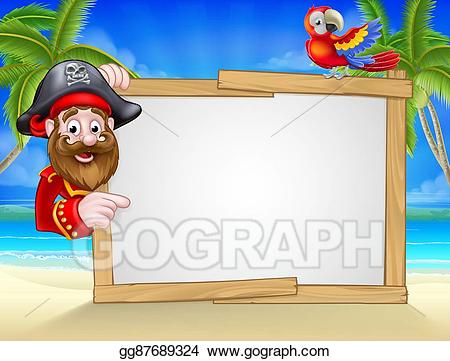 pirate clipart beach