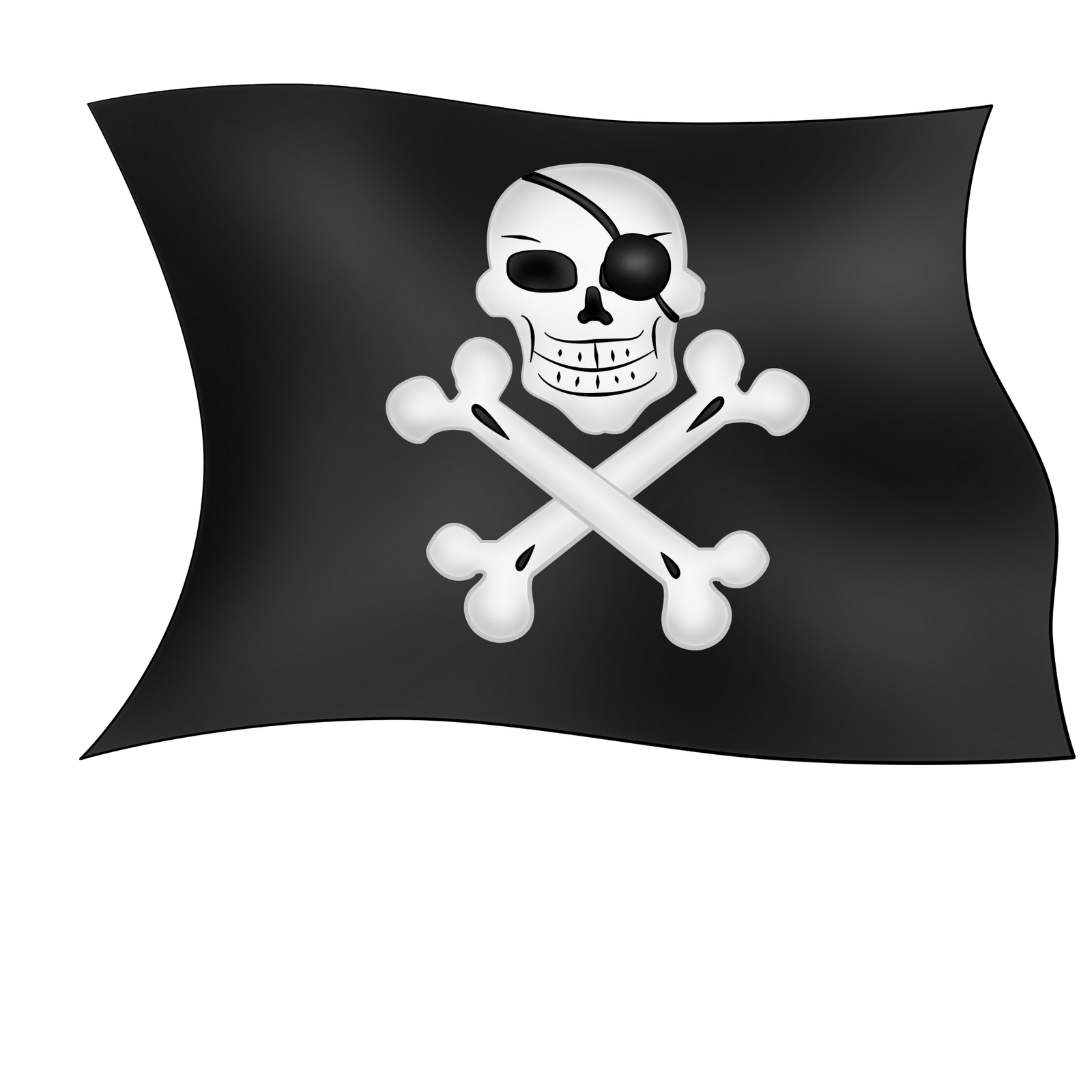 pirate clipart bone