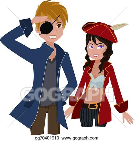 pirates clipart couple