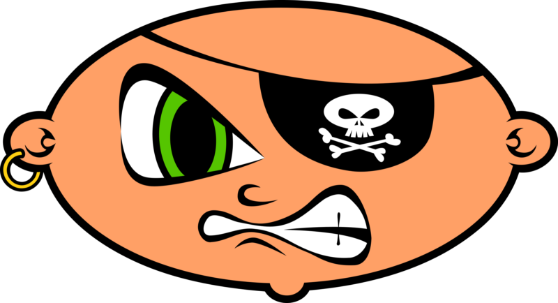 pirate clipart face