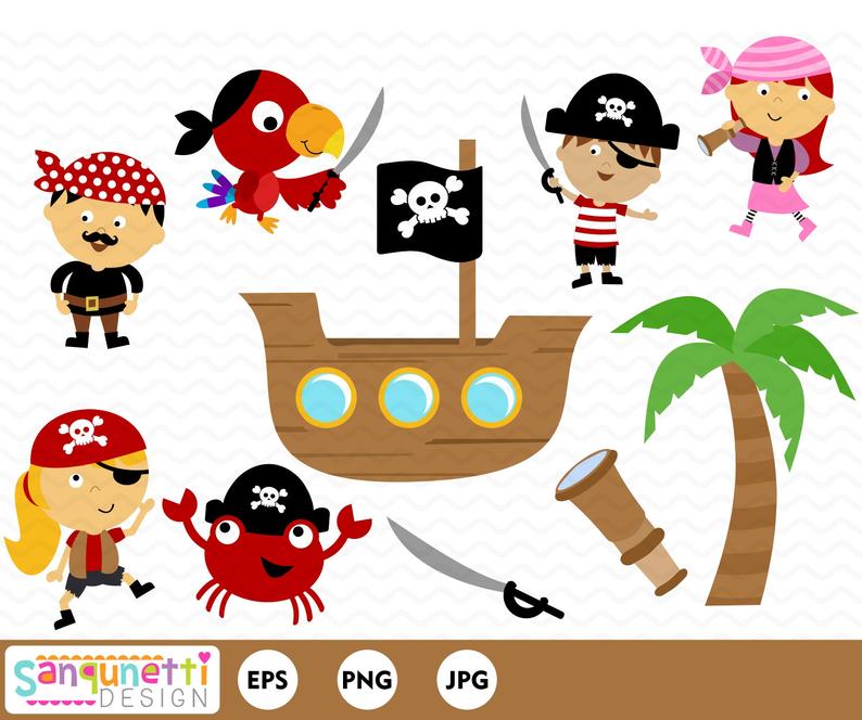 pirate clipart friend