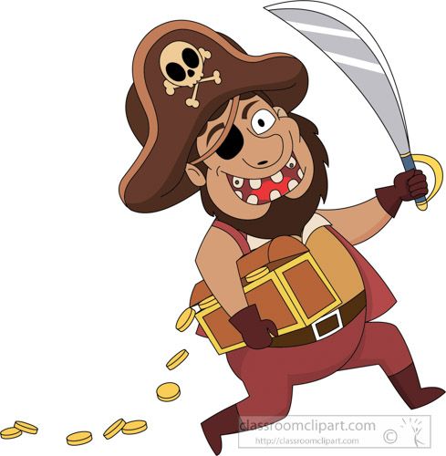 pirate clipart gold