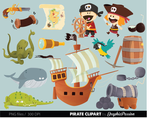 pirate clipart item