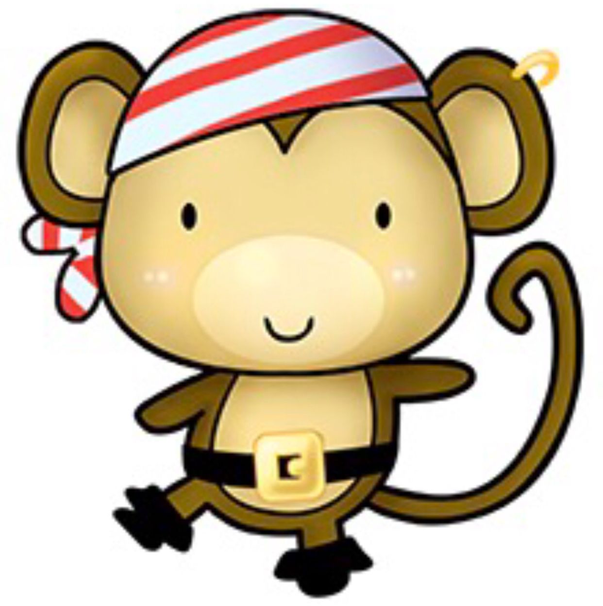 pirate clipart monkey