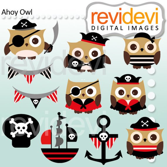 pirate clipart owl