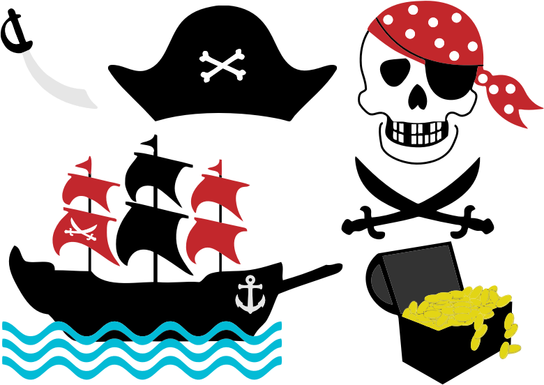 pirate clipart paraphernalia