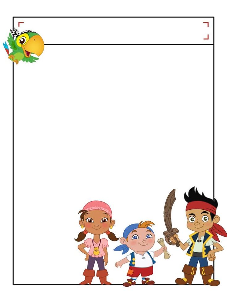 pirate clipart picture frame