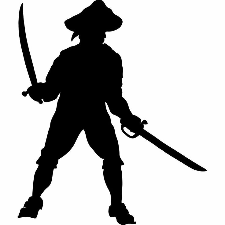 pirate clipart shadow