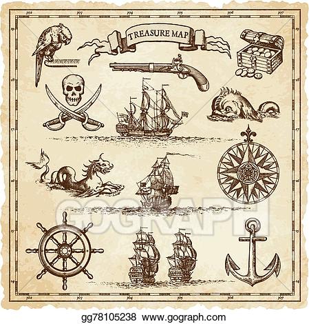 pirate clipart vintage