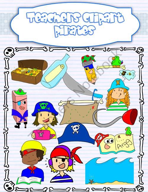 Theme product from teacher. Pirates clipart classroom