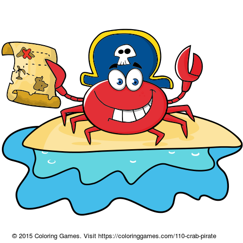 pirates clipart crab