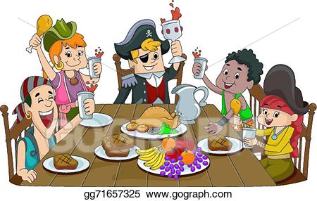 pirates clipart food