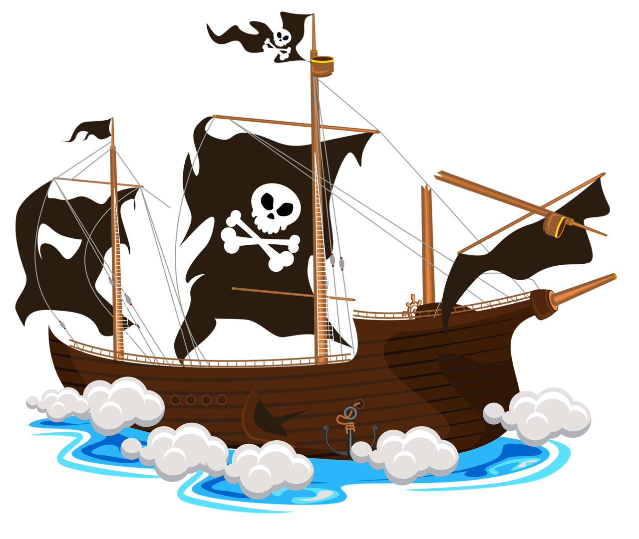 Ghost Pirate Ship Clip Art