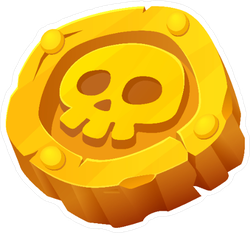 pirates clipart gold coin