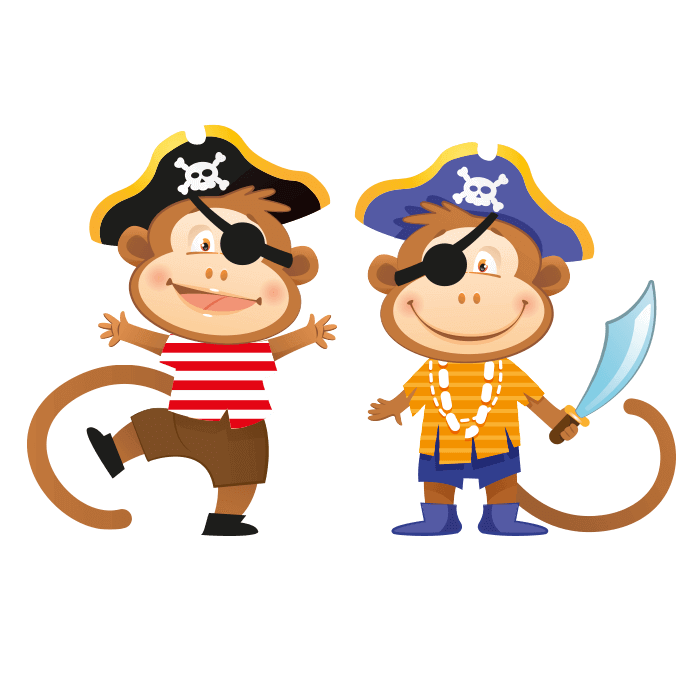 pirates clipart monkey