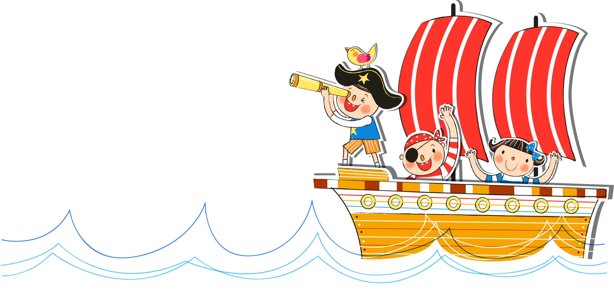 Watercraft cartoon cute little. Sailor clipart sailor ship