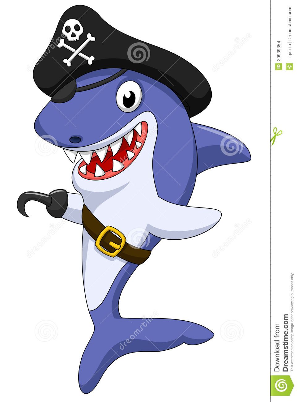 pirates clipart shark