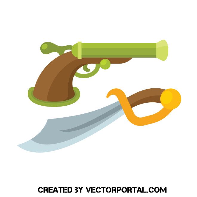 pirates clipart weapon