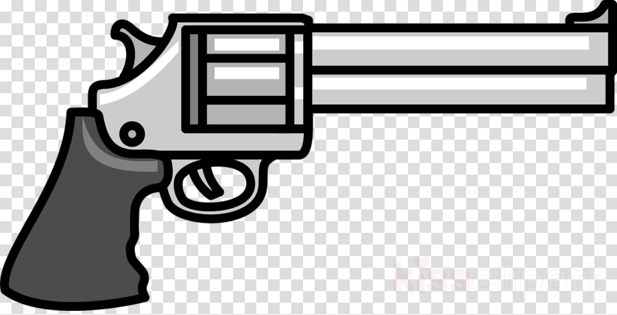 Gun black text transparent. Pistol clipart cartoon