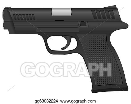 pistol clipart drawing