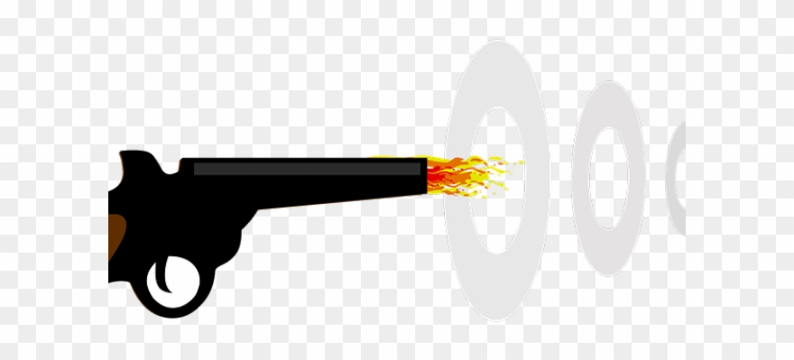 Pistol clipart gun fire. Shot firearm png download