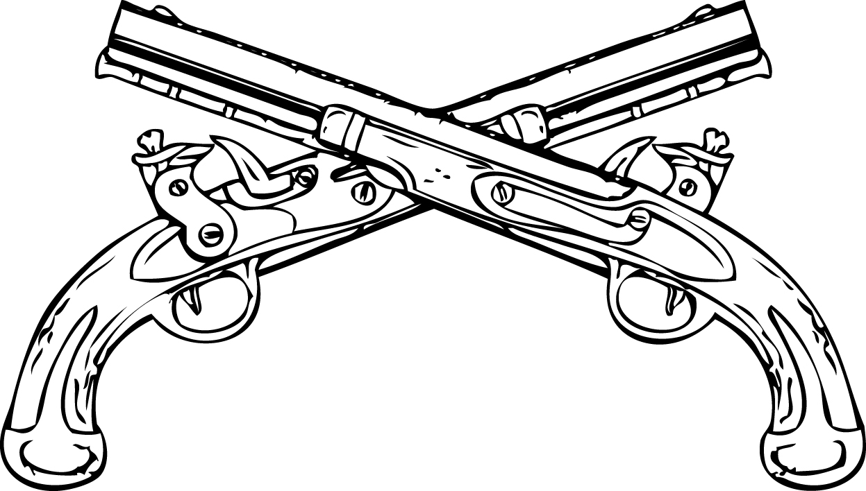 X free clip art. Pistol clipart logo