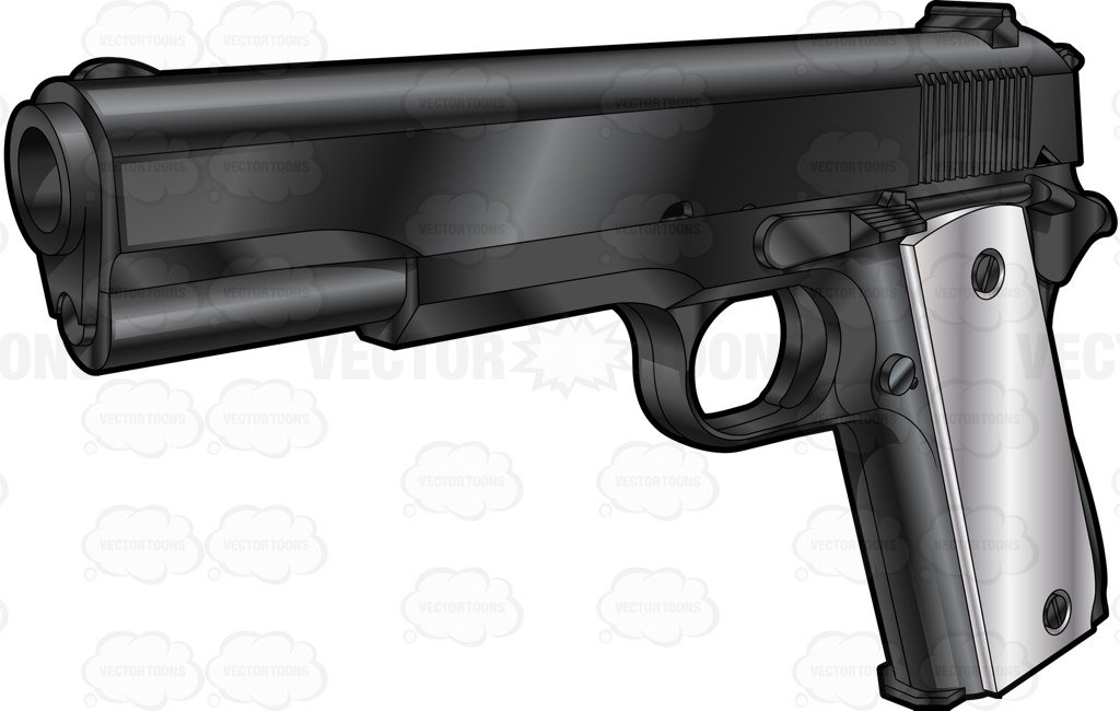 pistol clipart m1911