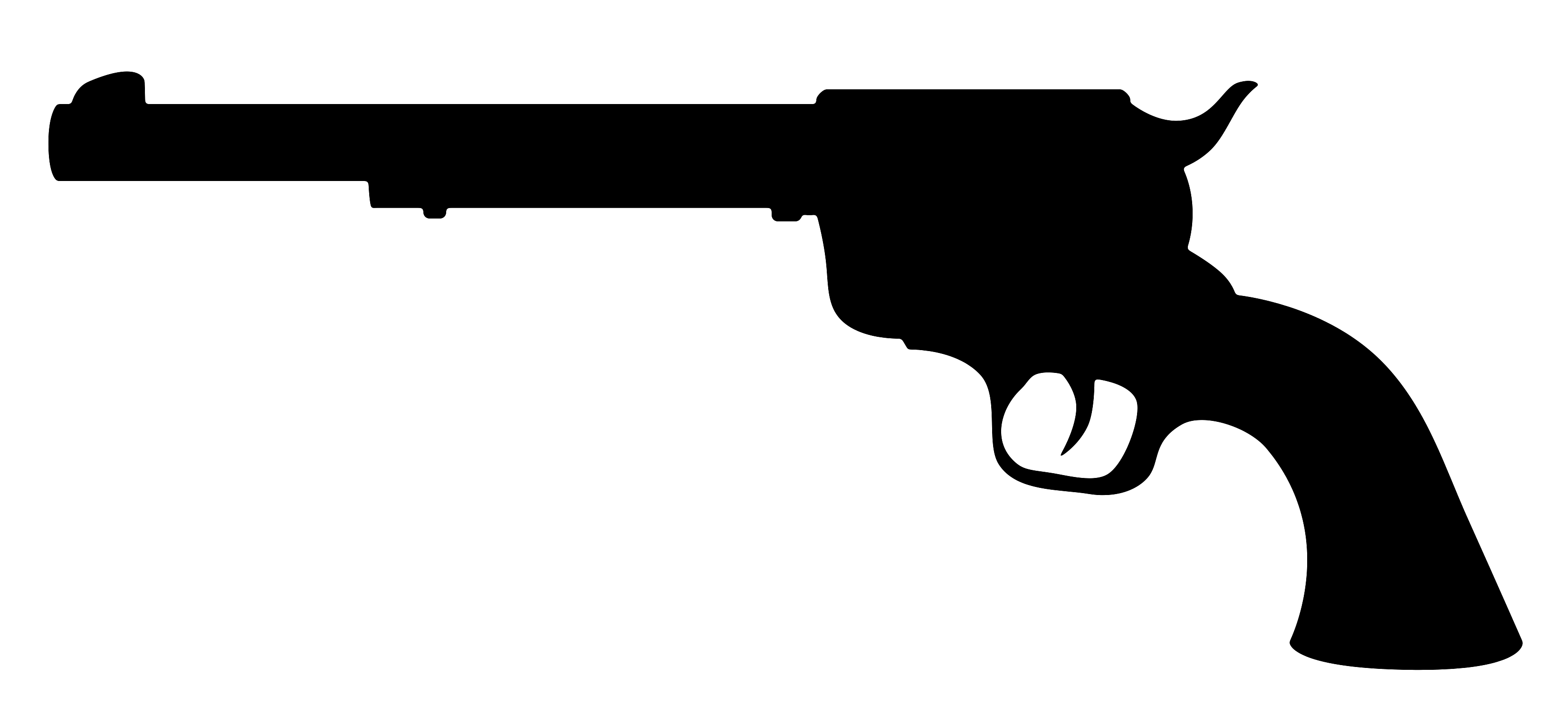 Firearm gun clip art. Pistol clipart silhouette