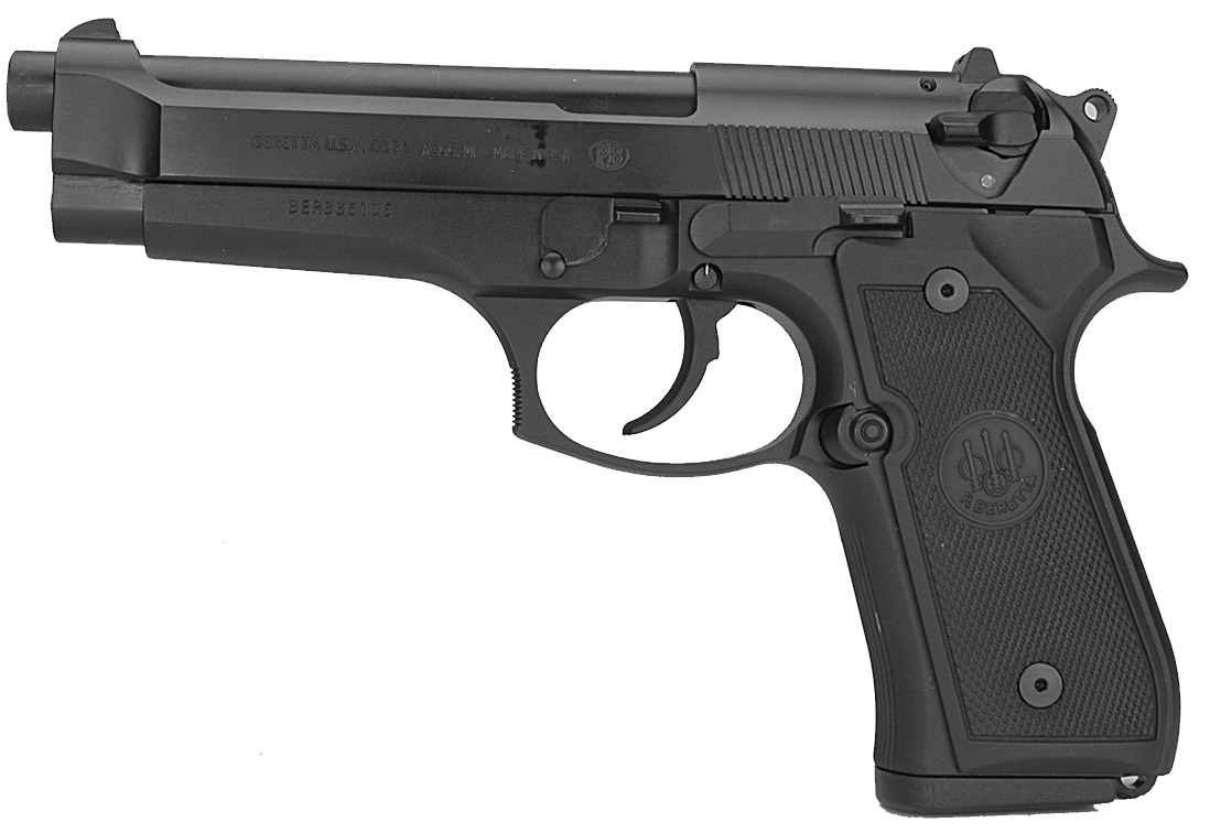 Pistol clipart transparent background gun. Beretta handgun png image