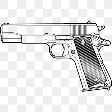 Pistol clipart vector. Gun png psd and
